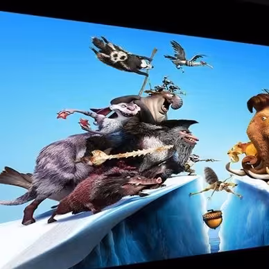 پرده نمایش برقی فایبر گلاس پروژکتور اسکوپ 300 سانتی متر