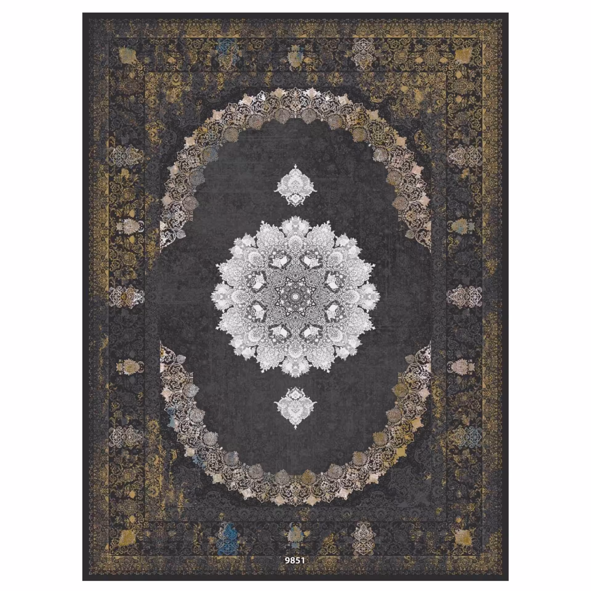 فرش وینتیج 9 متری 1200 شانه کد H9851