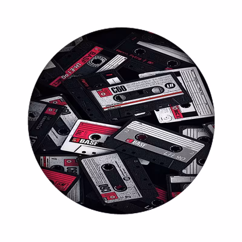 استیکر تزئینی موبایل و تبلت مدل نوار کاست کد3173