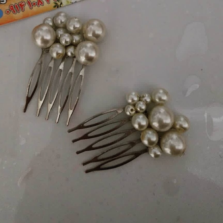 شونه مرواریدی ترند اروپایی بسیار شیک با مروارید سنگی