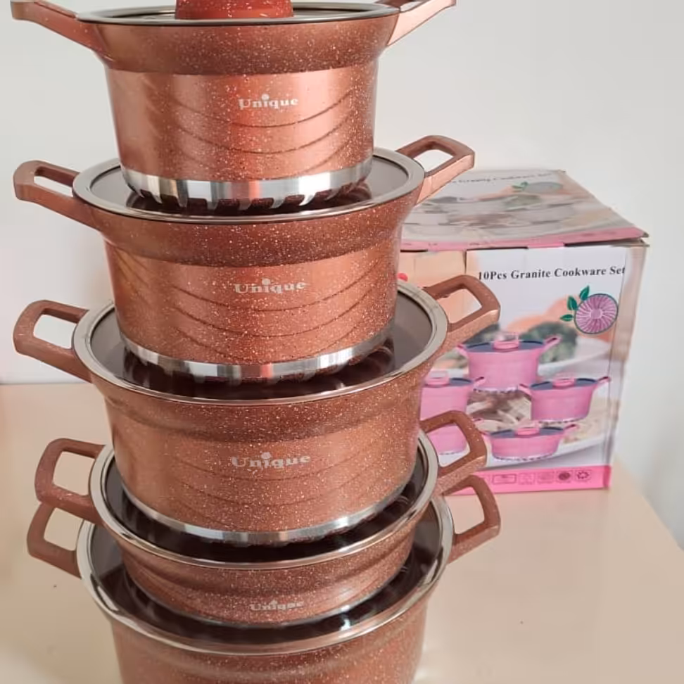 قابلمه های یونیک ده پارچه گرانیتی لطفا حتماً قبل از ثبت سفارش موجودی و رنگ مورد نظر انتخاب کنید 