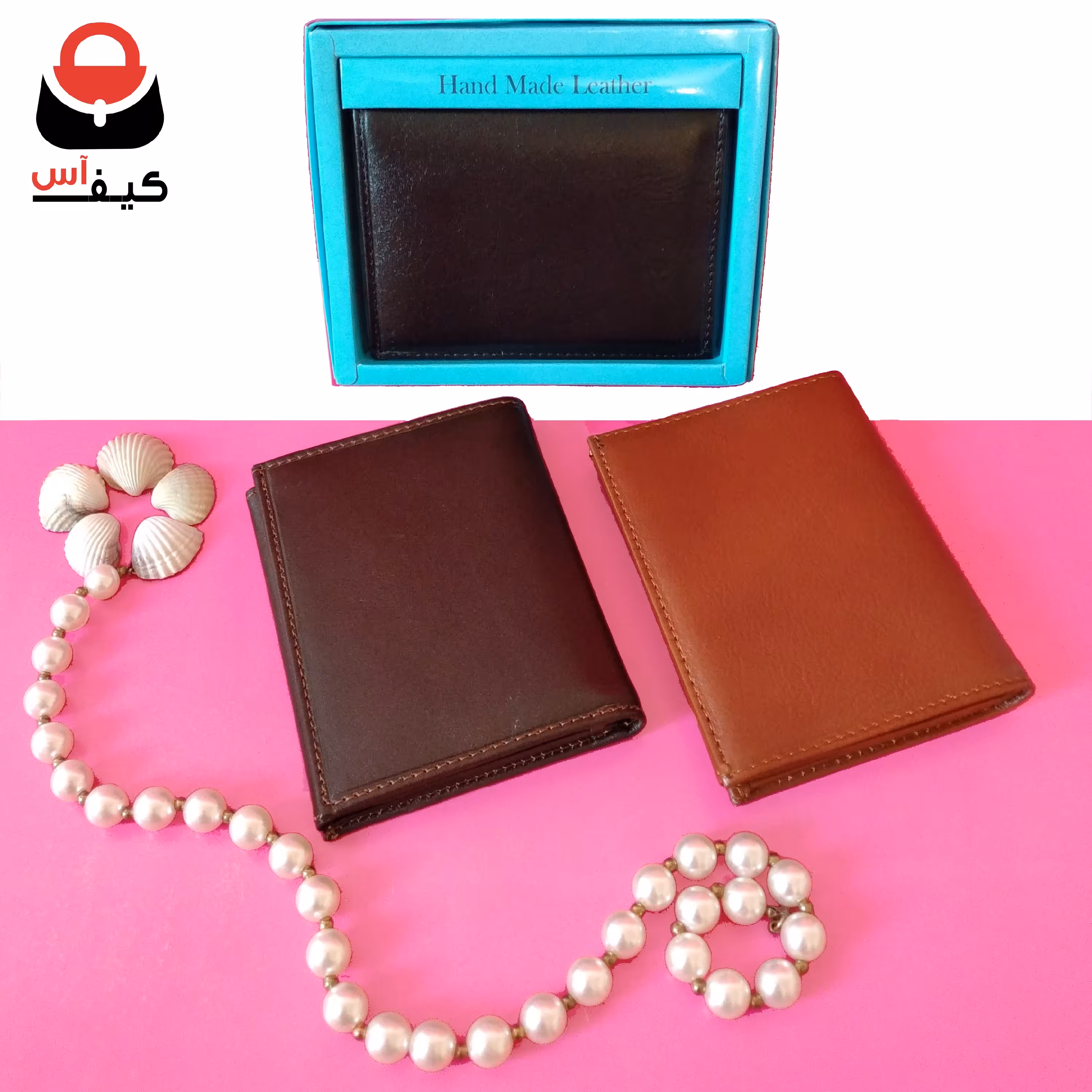 کیف پول چرم طبیعی گاوی مردانه شیک و جادار با قیمت تخفیف خورده