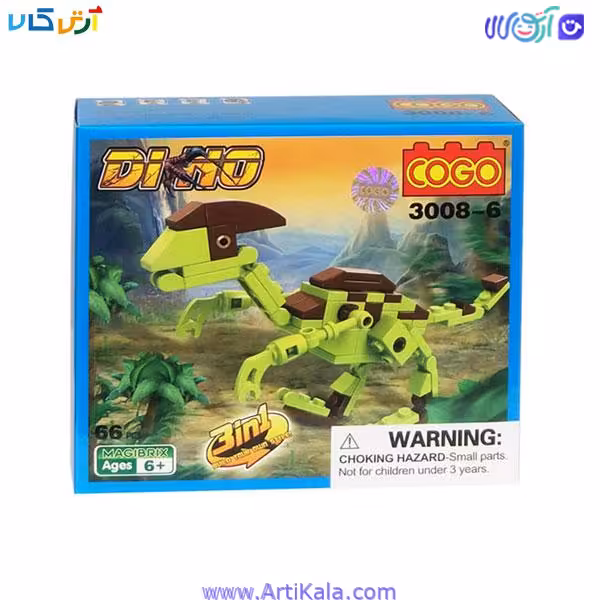 لگو دایناسور پاراسارولوفوس مدل COGO 3008-6