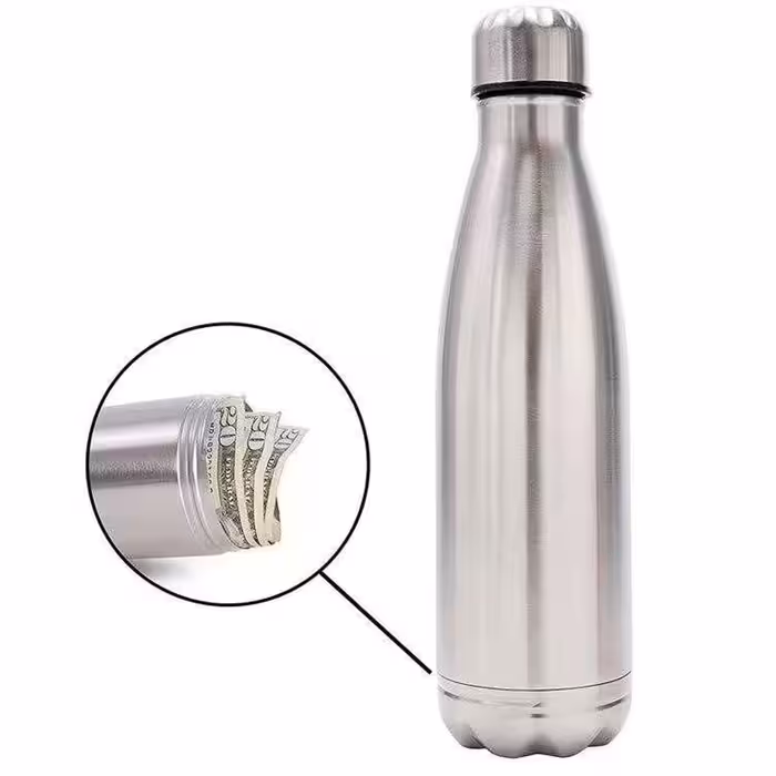 قمقمه آب گرم و سرد ضدباکتری دارای محفظه پنهان لوازم شخصی 320 میلی‌لیتری