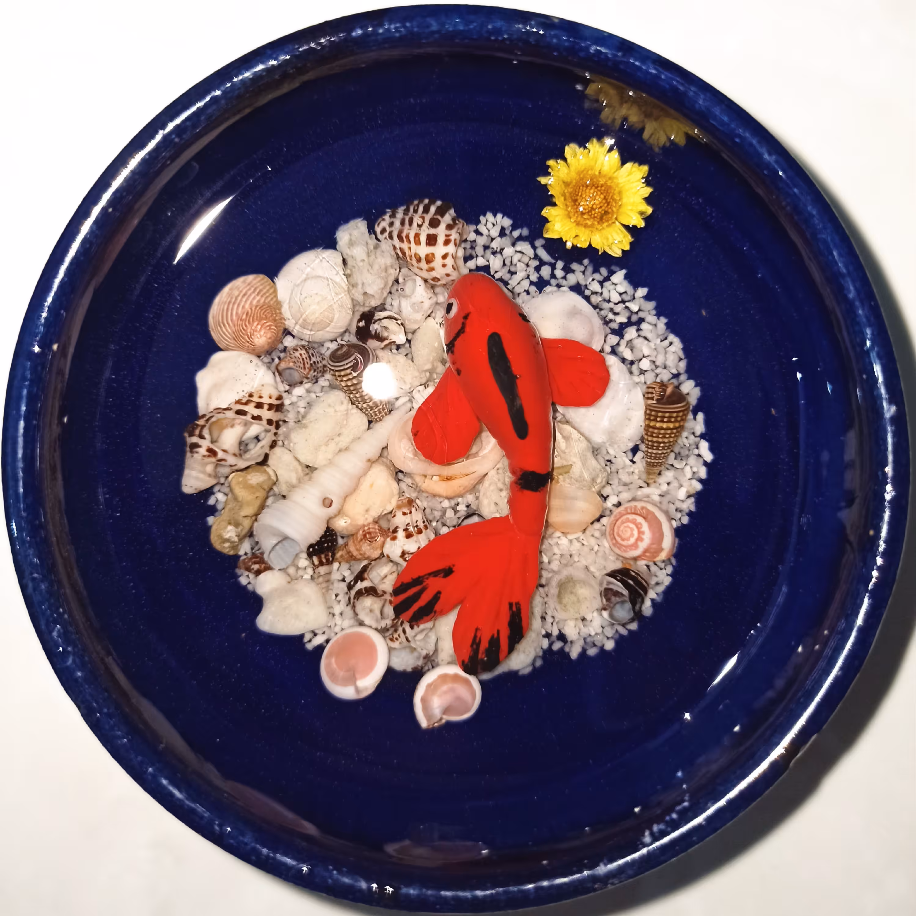 حوضچه ماهی رزینی،ماهی قرمز عید رزین