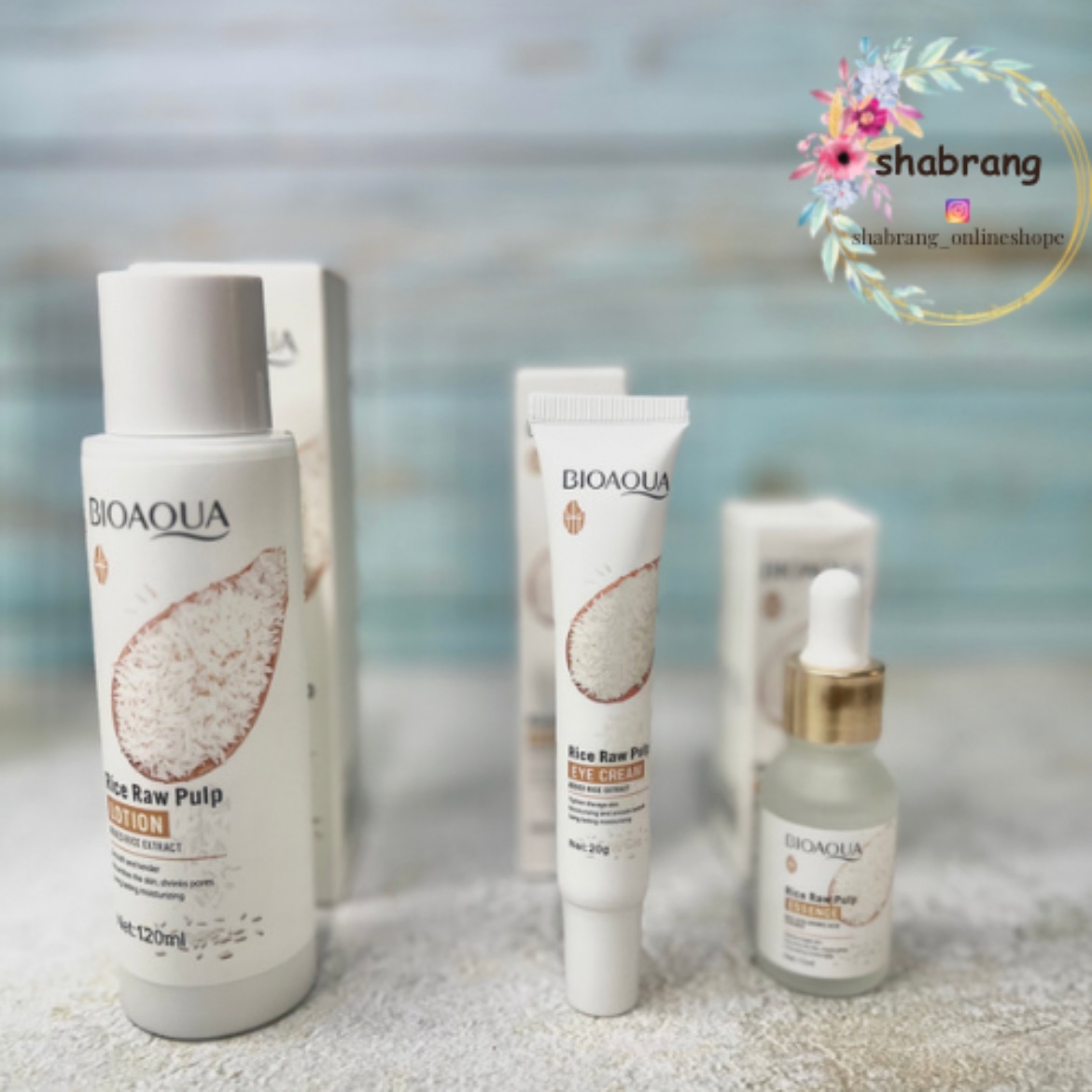 پک محصولات پوستی برنج بیوآکوا