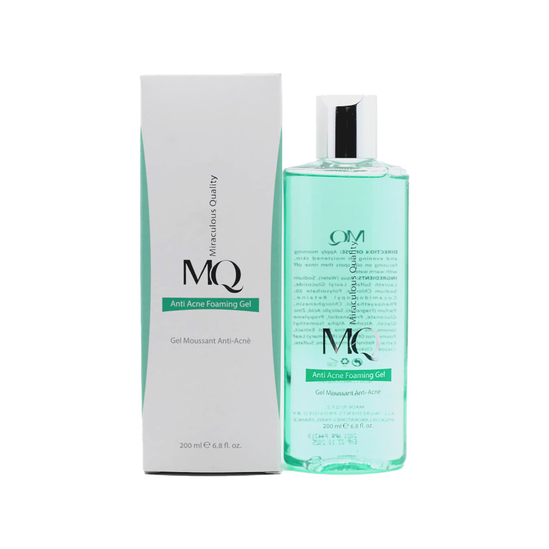 خرید + قیمت | ژل فوم شستشوی ضدجوش پوست چرب ام کیو (MQ)