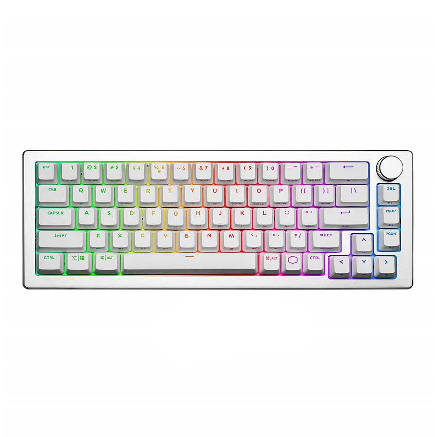 قیمت و خرید کيبورد گیمینگ بیسیم کولرمستر مدل CK721 White Red Switch | یاس ارتباط