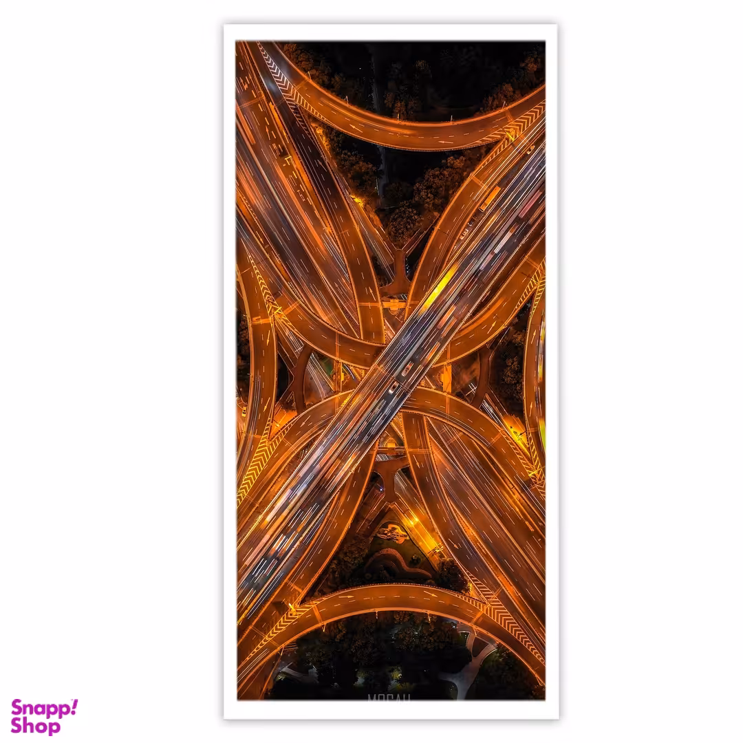 تابلو بکلیت طرح منظره شهر در شب مدل W-S3542