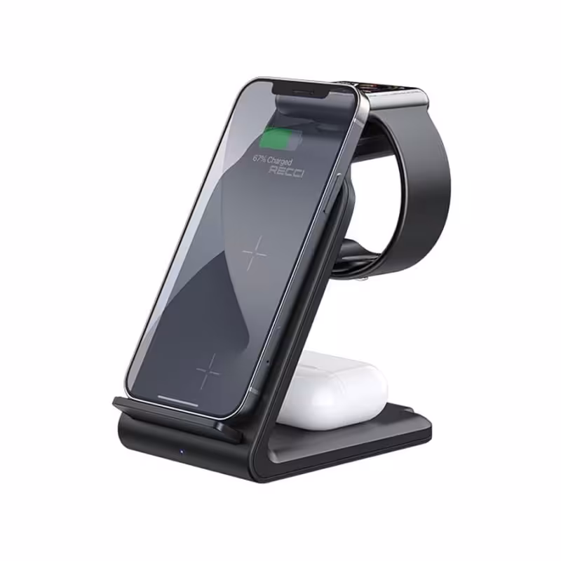 شارژر بیسیم برقی رومیزی 4 کاره رسی RECCI مدل RCW16