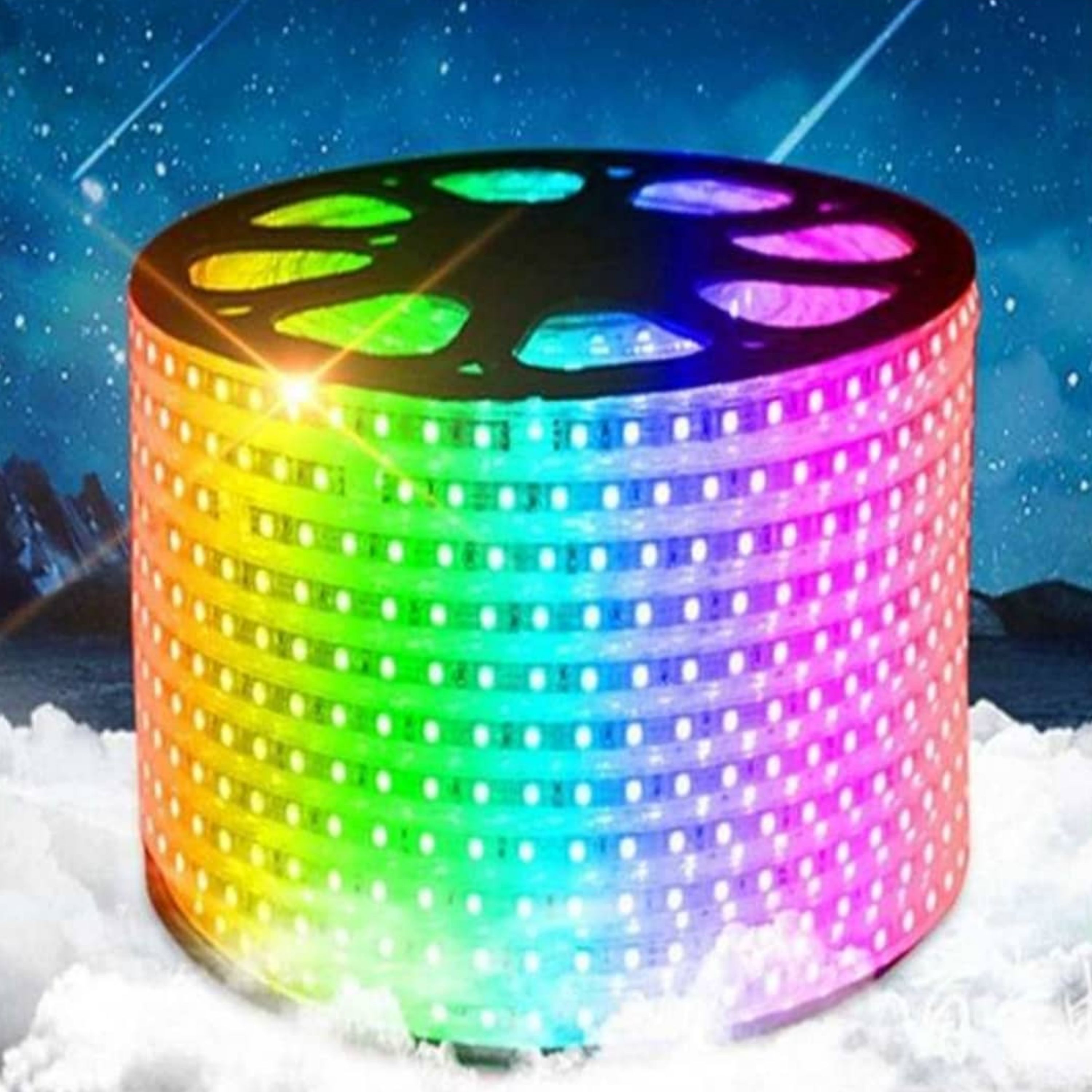 ریسه ال ای دی هفت رنگ طول 100متر