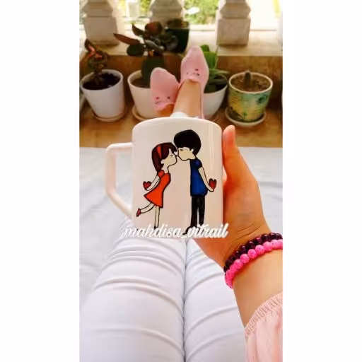 ماگ عاشقونه ی ولنتاینی ، ارسال رایگان ، دختر پسری