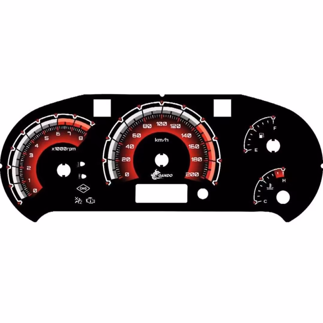 صفحه کیلومتر  اسپرت (تیبا  ساینا   کوییک) (قرمز )