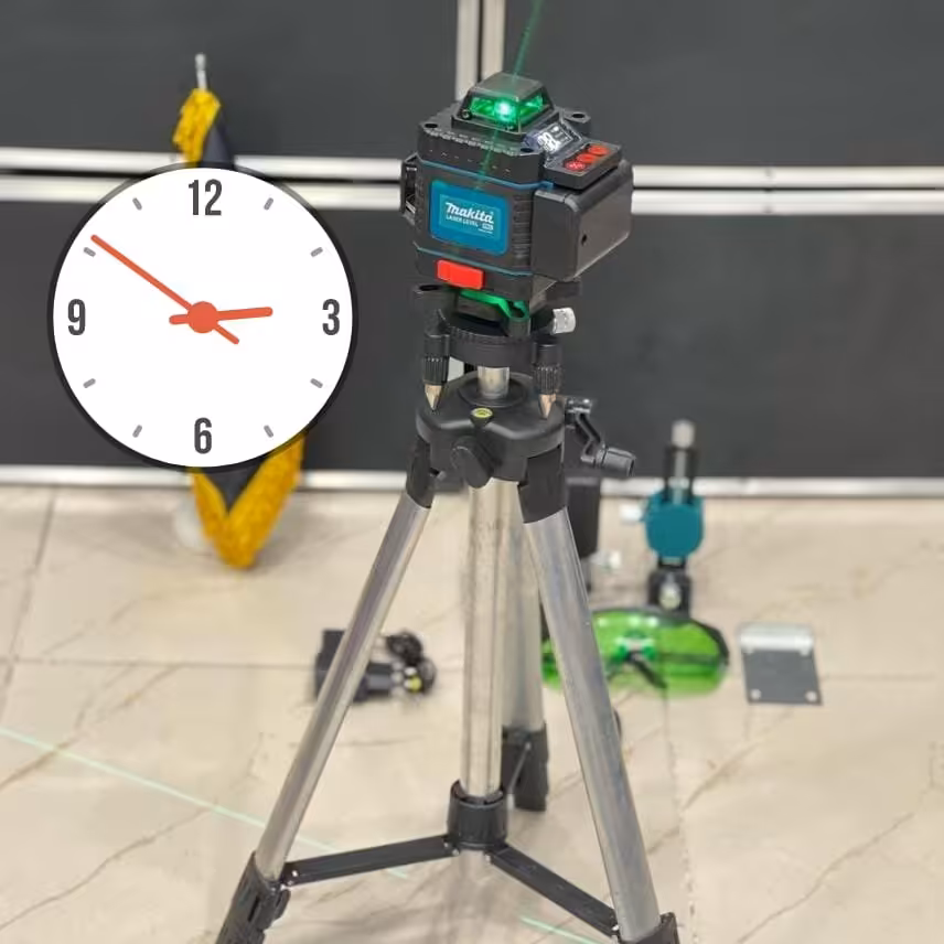 تراز لیزری ماکیتا پایه فلزی و جعبه فلزی کیفیت عالی با تمام وسایل همراه