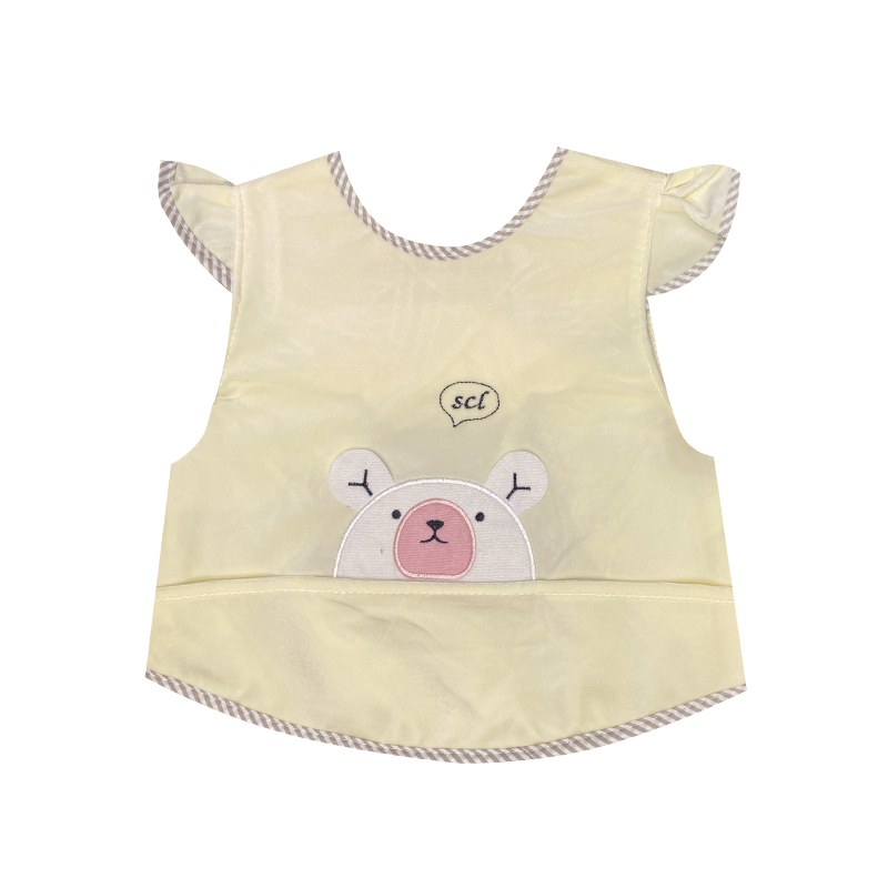 پیشبند نوزاد حلقه ای مخمل طرح خرس