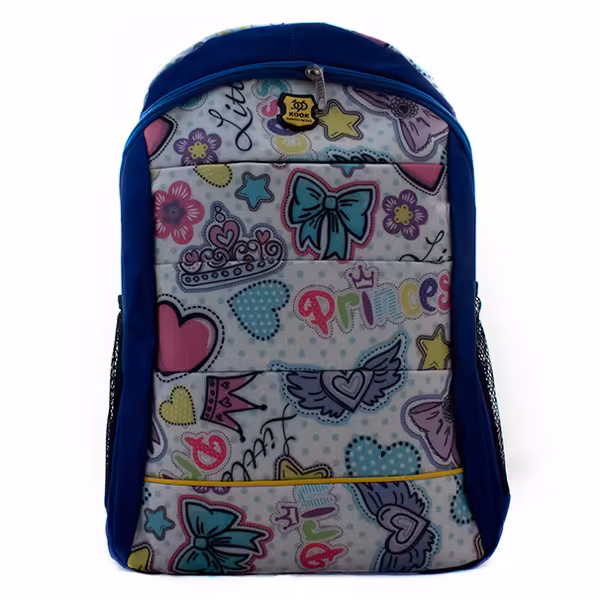 کوله فانتزی بالا زیپ مخفی طرحدار