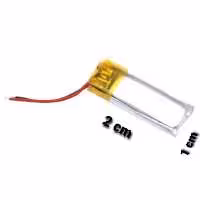 باتری لیتیوم شارژی 150 میلی آمپر 1 در 2 سانت با کیفیت عالی ( باتری هندزفری بلوتوثی )