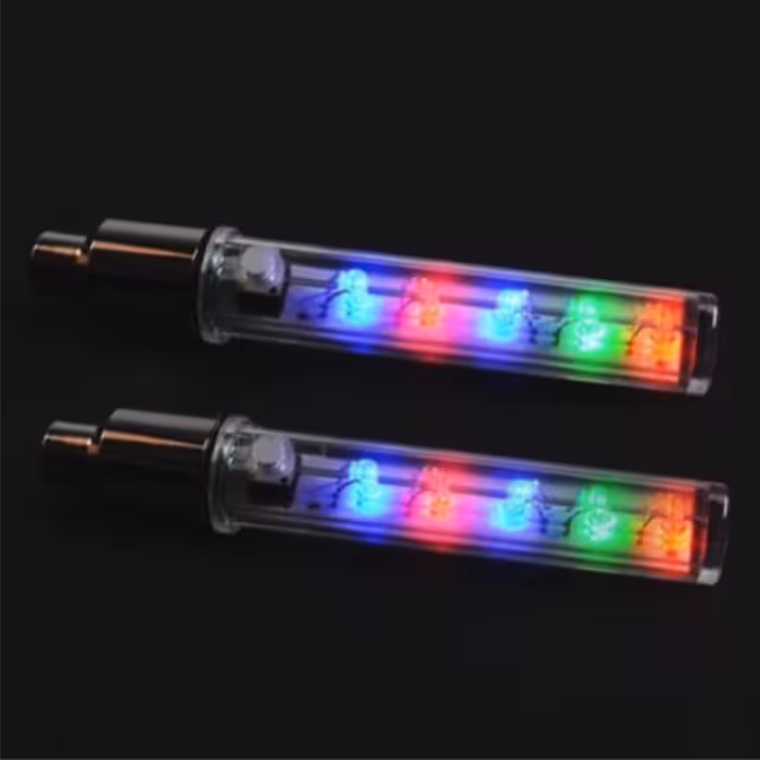 چراغ سروالف یا فایر تایر دوچرخه مدل دکمه ای بسته 2 عددی  کد 1284 (راشا بایک)