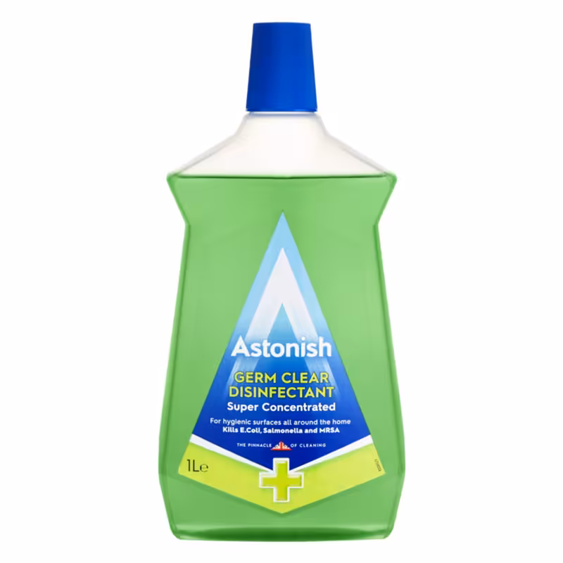 مایع پاک کننده سطوح ASTONISH  انتی باکتریال و ضد عفونی کننده حجم 1 لیتری