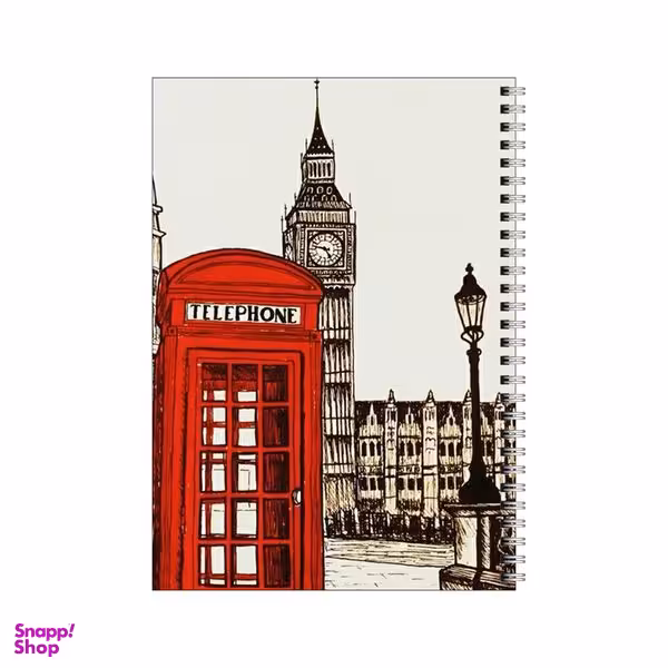 دفتر مشق 50 برگ بامبیلیپ طرح تلفن لندن کد 7020229