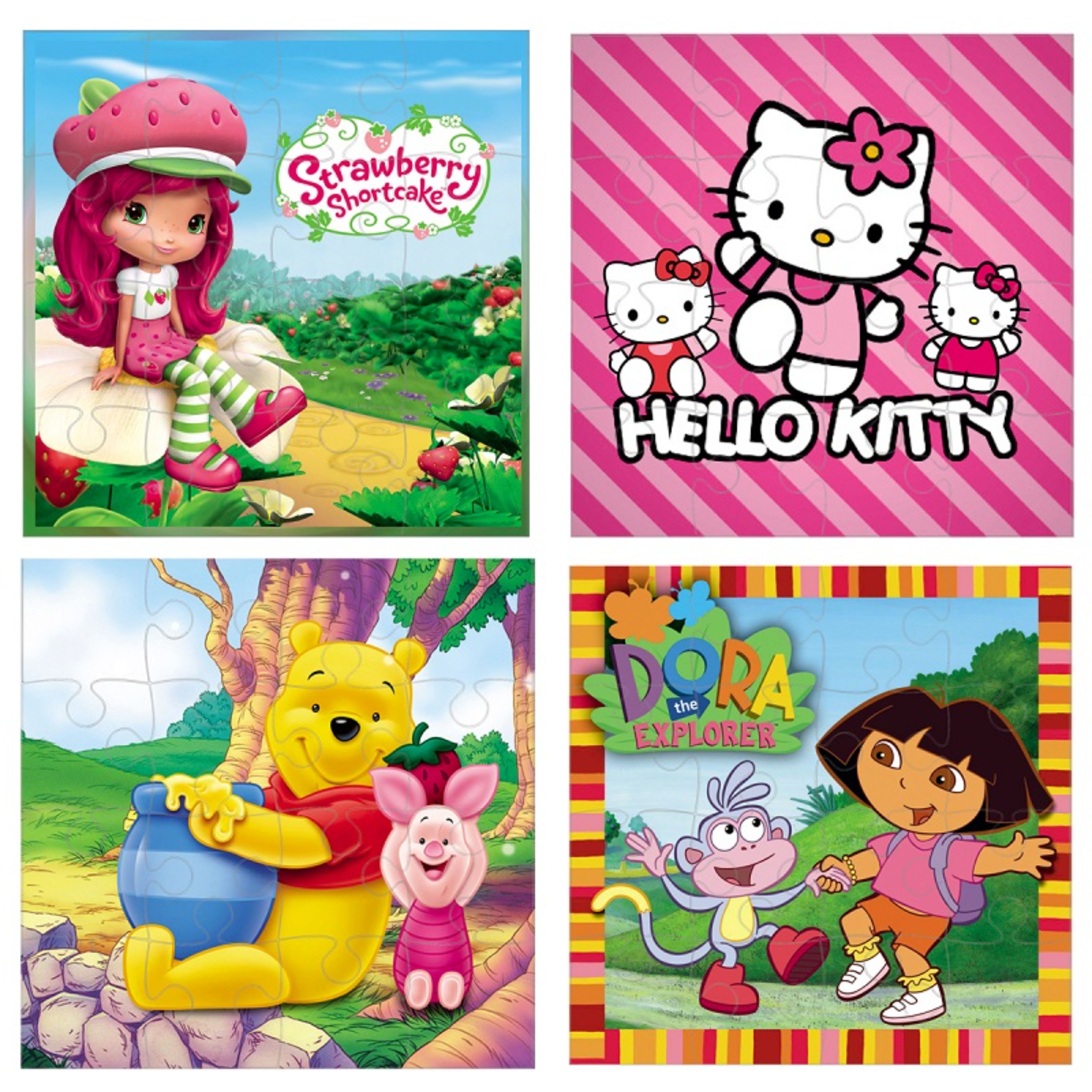 پازل کارتنی 16تکه بسته 4 عددی