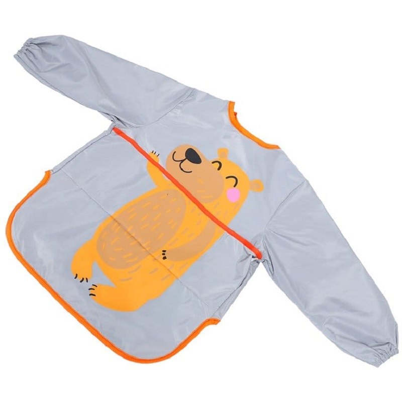 پیشبند آستین دار کودک خرس تنبل 