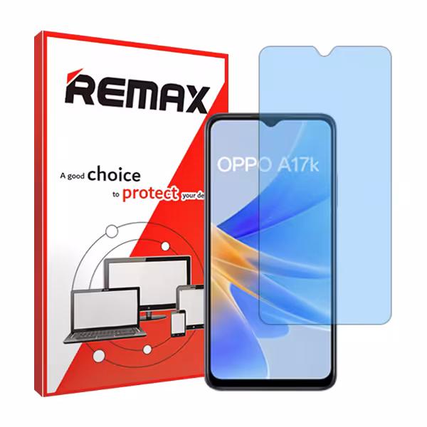 گلس اوپو A17k مدل هیدروژلی مات آنتی بلو برند ریمکس کد S