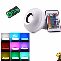 لامپ بلوتوث دار موزیکال هفت رنگ (عمده)