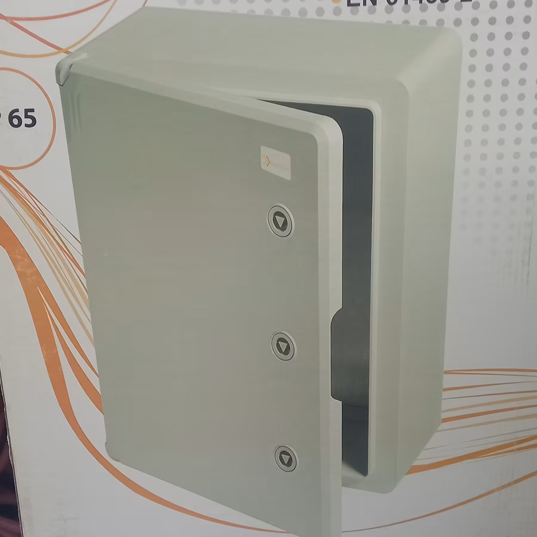 قاب کنتور تکفاز یا تابلو برق پلی کربنات ابعاد600در400در210 میلی متر