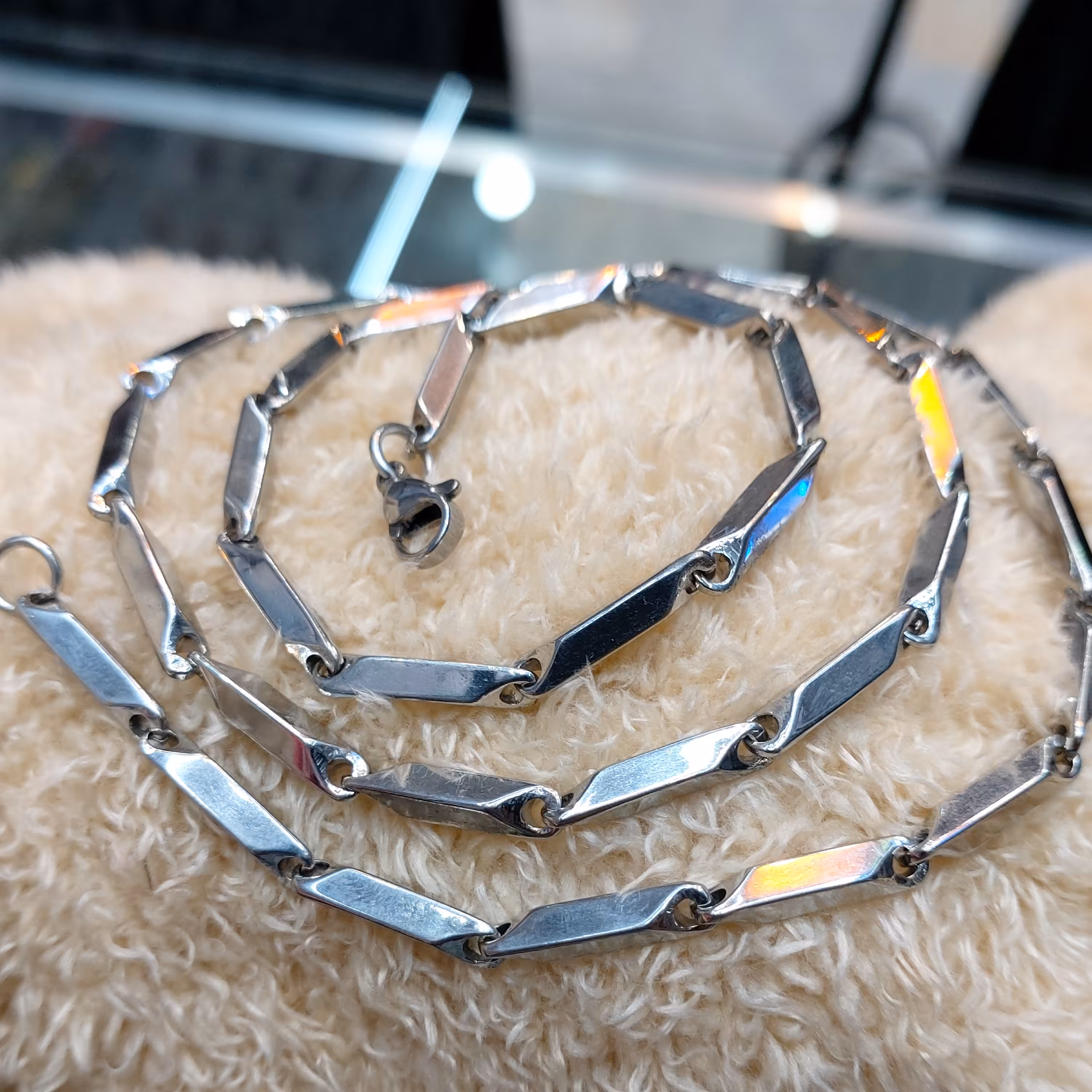 زنجیر کبریتی استیل سیلور رنگ ثابت با ضمانت