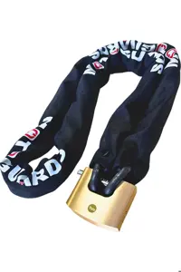 قفل و دزدگیر 2 متر 10 میلی برش زنجیره ای   Yale70Mm کشویی ملی برنج موتوگاردز Motoguards