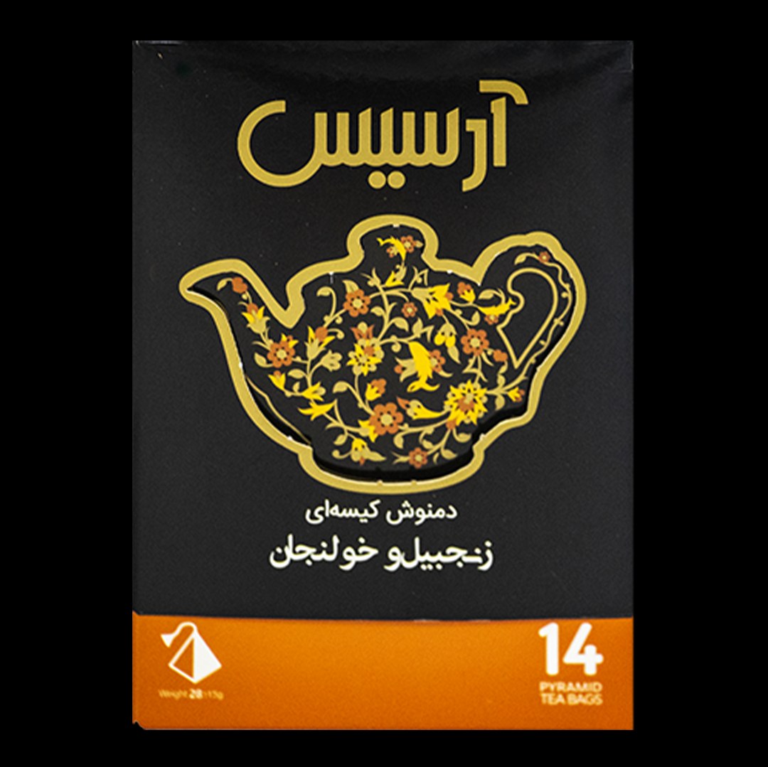 دمنوش گیاهی مخلوط زنجبیل و خولنجان