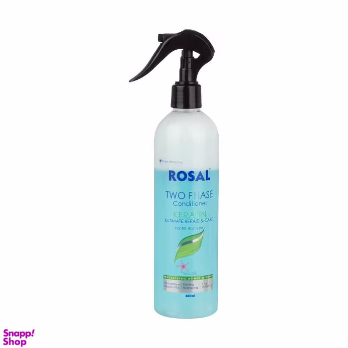 اسپری دوفاز رزال مدل Keratin حجم 400 میلی‌ لیتر