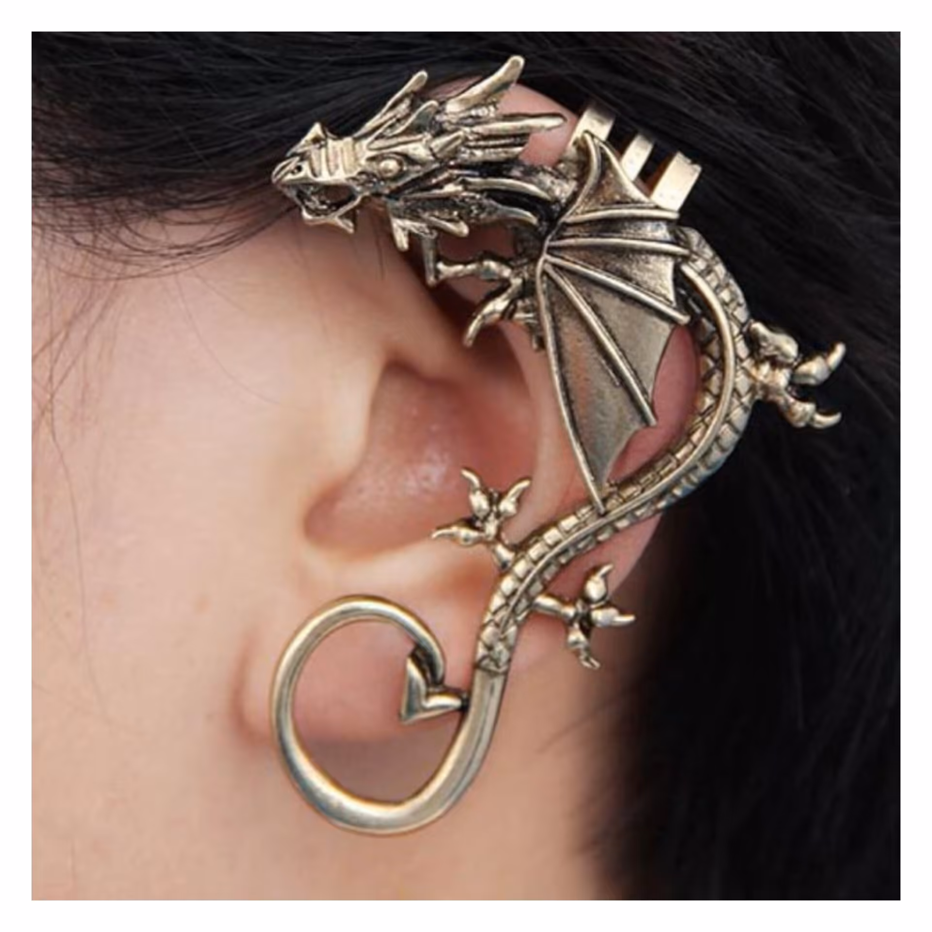 گوشواره دور گوش اژدها  فلور  شب تاب گوش چپ 