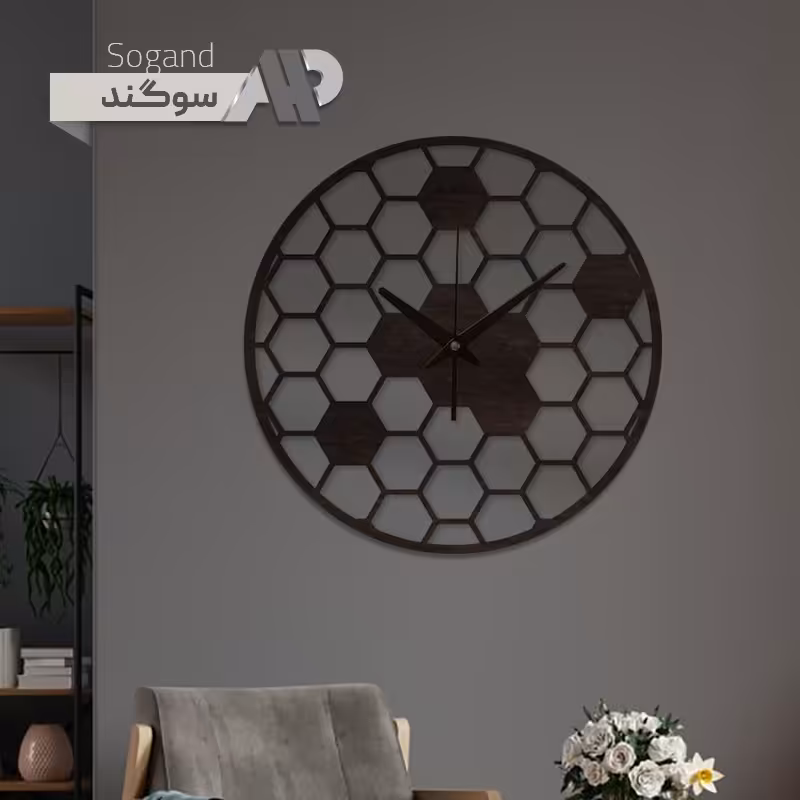 ساعت دیواری لاکچری مدل سوگند