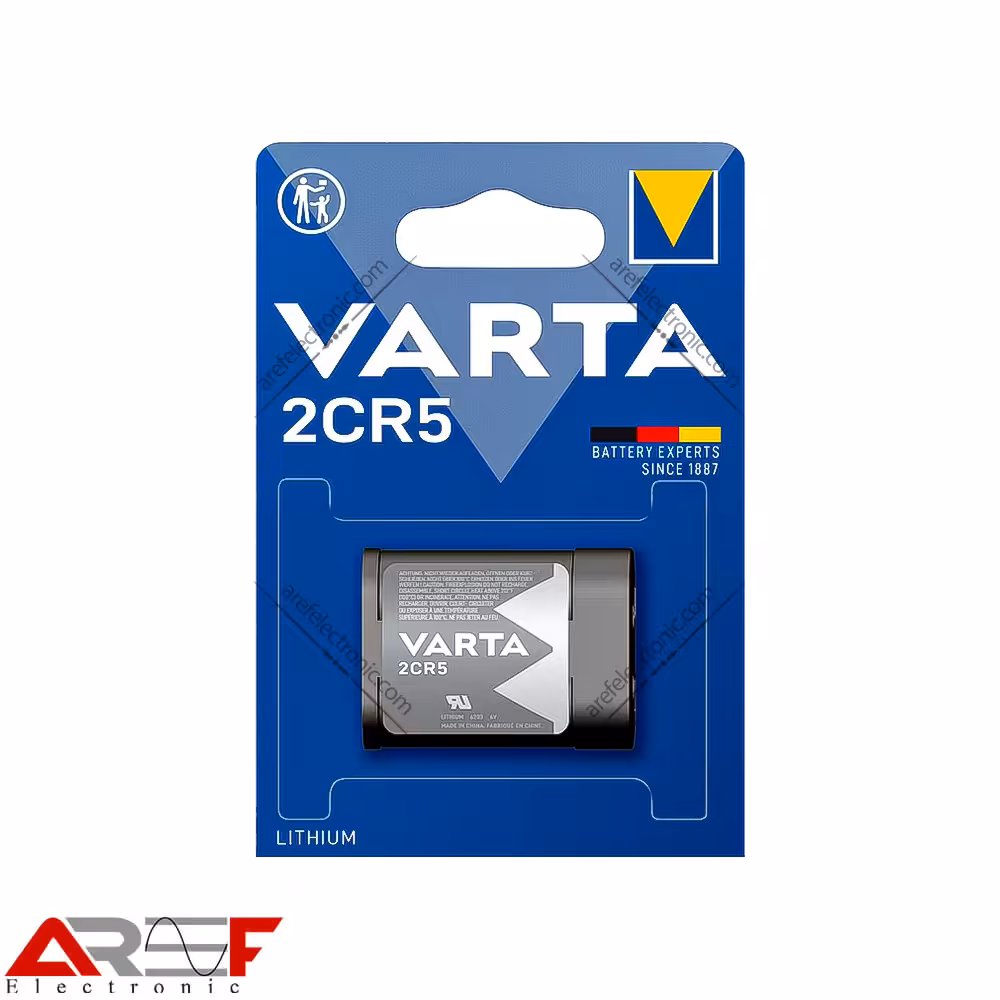 باتری لیتیومی 2CR5 وارتا - فروشگاه عارف الکترونیک