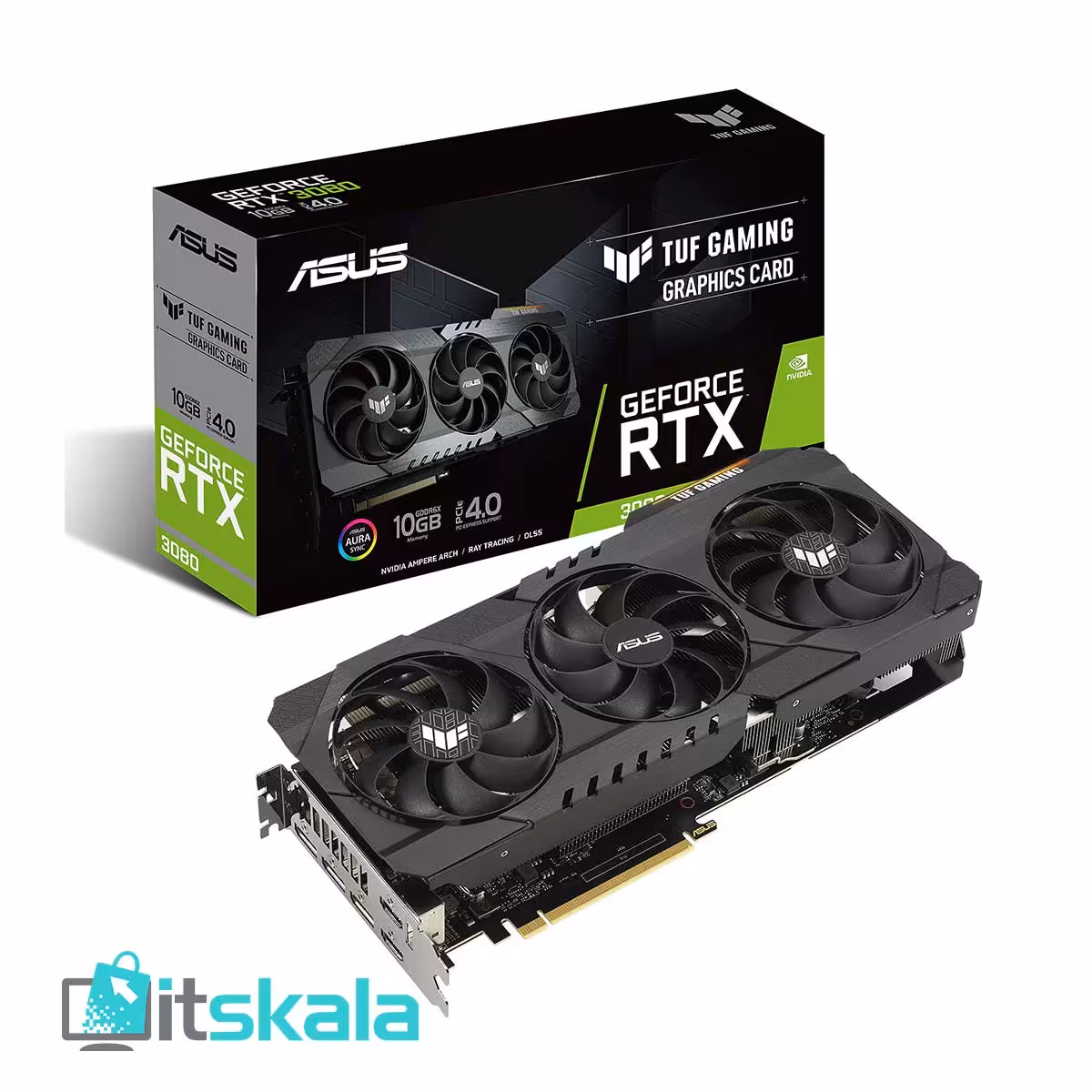 قیمت و خرید کارت گرافیک ایسوس مدل RTX 3080 TUF OC 10GB GDDR6X | ITSKALA