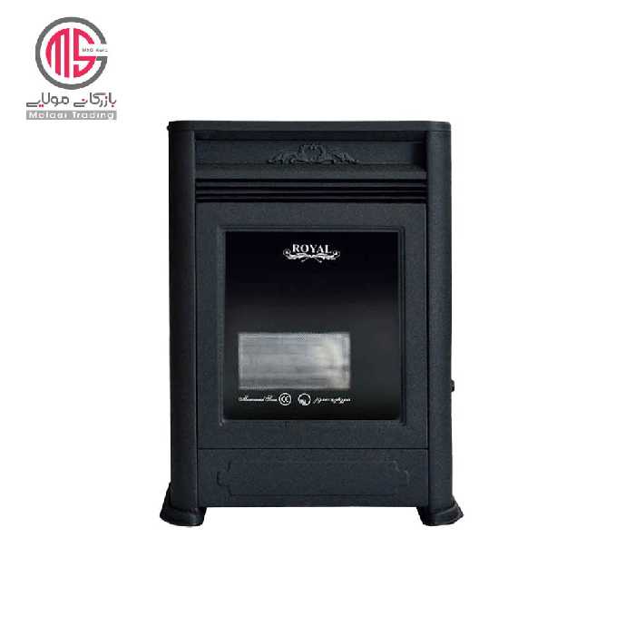 بخاری گازی مروارید سوز طرح شومینه رویال مدل 8000