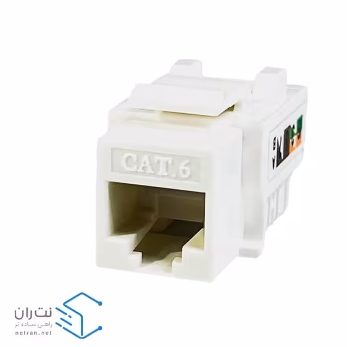 کیستون شبکه Cat6 UTP سفید 90 درجه ونتولینک