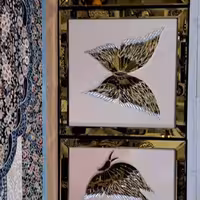 تابلو آینه کاری سه تیکه در ابعاد 70 در170