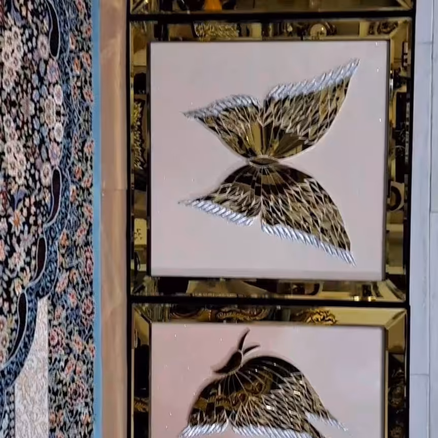 تابلو آینه کاری سه تیکه در ابعاد 70 در170