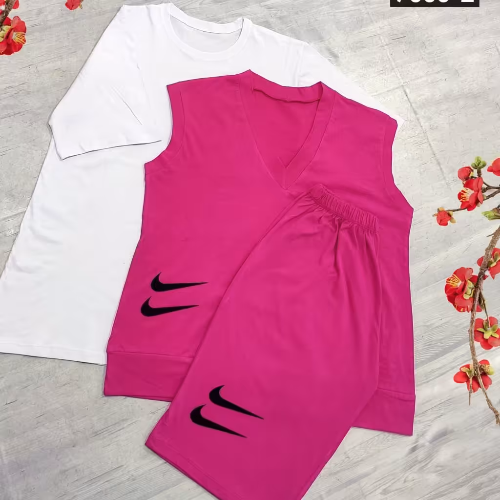 ست 7000 سه تکه ورزشی سایز بزرگ چهار رنگ ارسال رایگان 