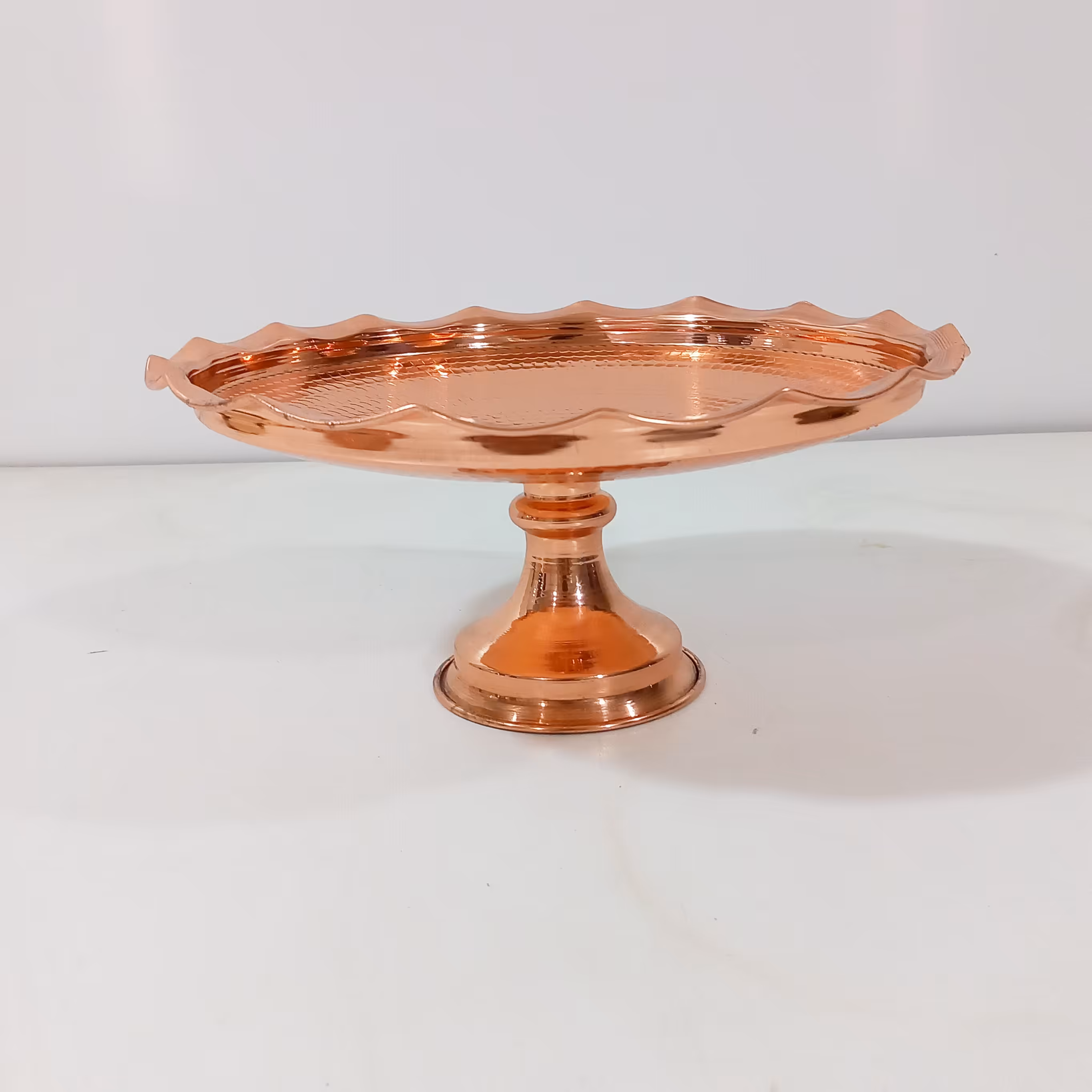 شیرینی خوری مس زنجان مدل دیبا دست ساز چکشی نانو شده 