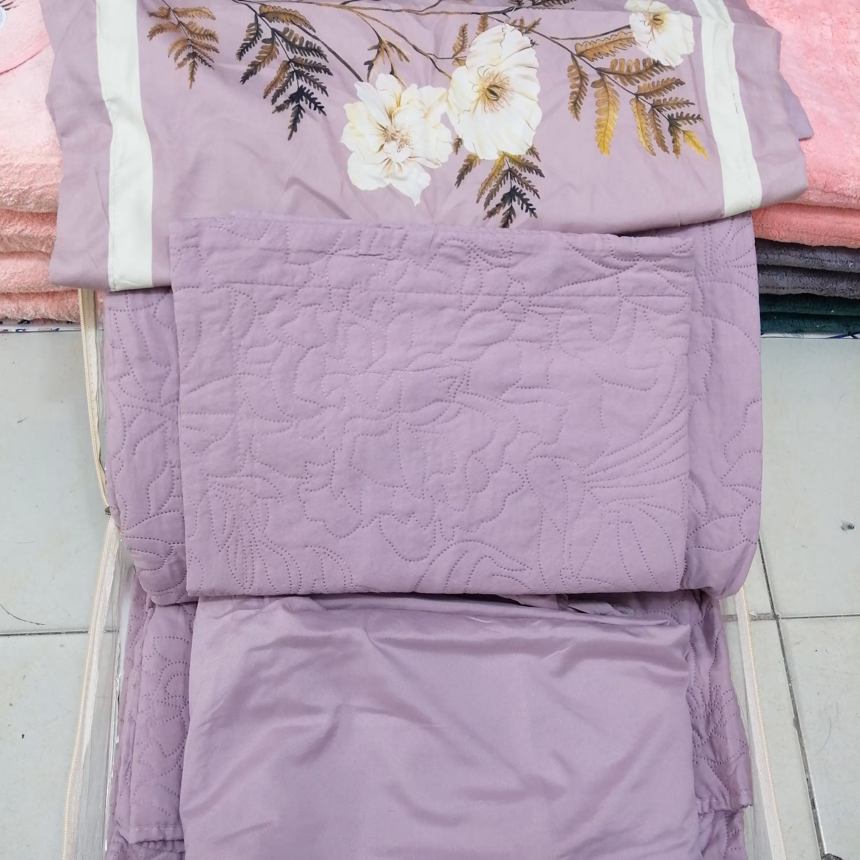 روتختی تکنفره بهاره(حراج این هفته) پنبه دوزی نخی 4تیکه