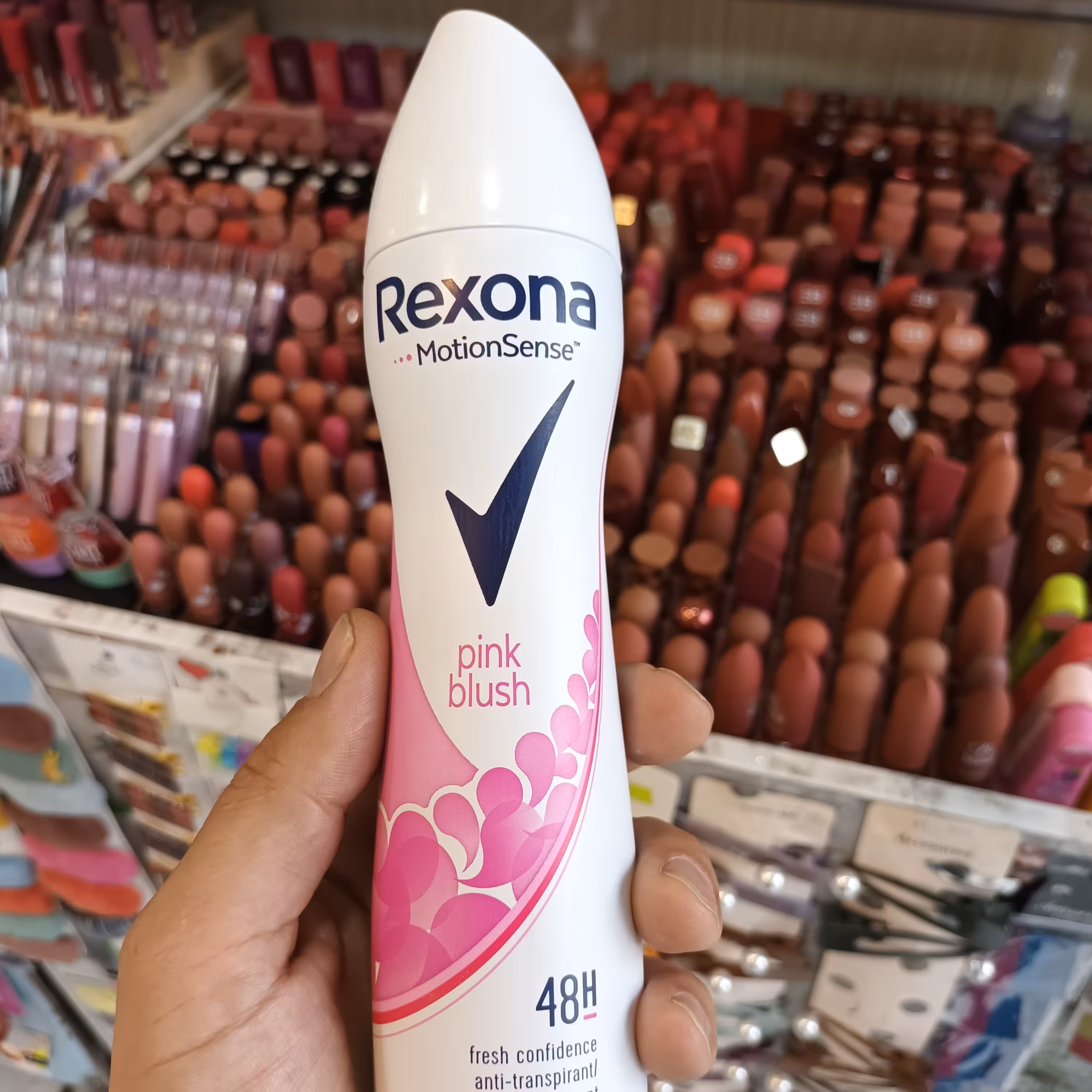 اسپری بدن زنانه رکسونا 48 ساعته پینک بلاش حجم 200 میل ا Rexona Pink Blush body spray 48h 
