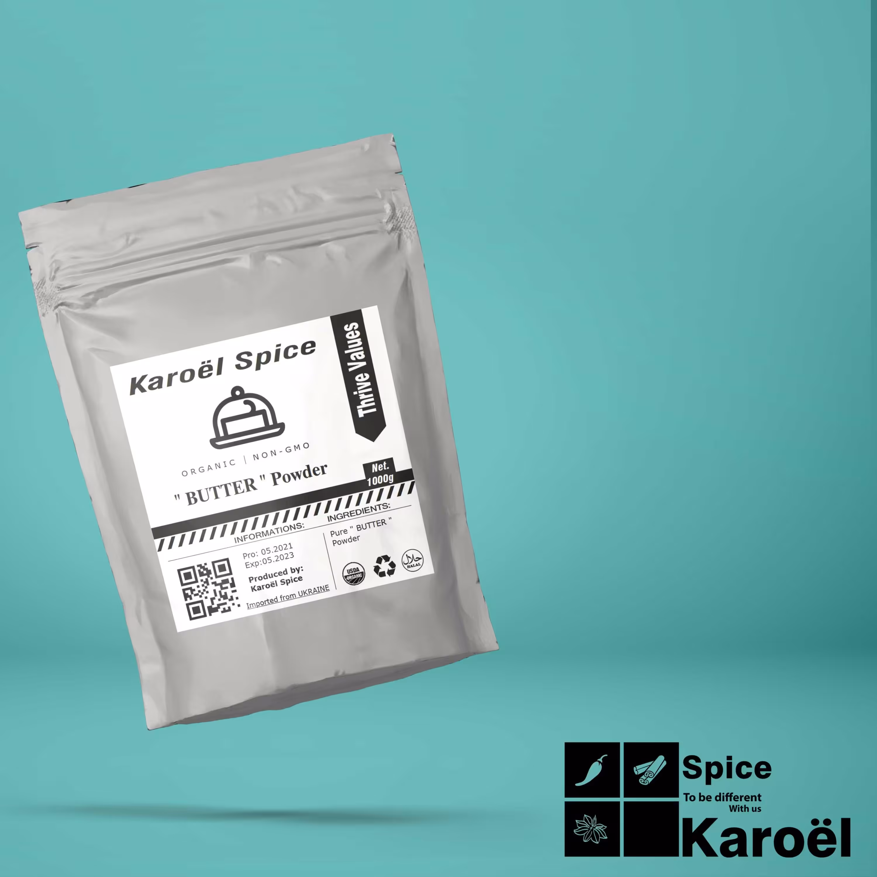 پودرکره1000گرم(محصول آلمان)کاروئل اسپایس