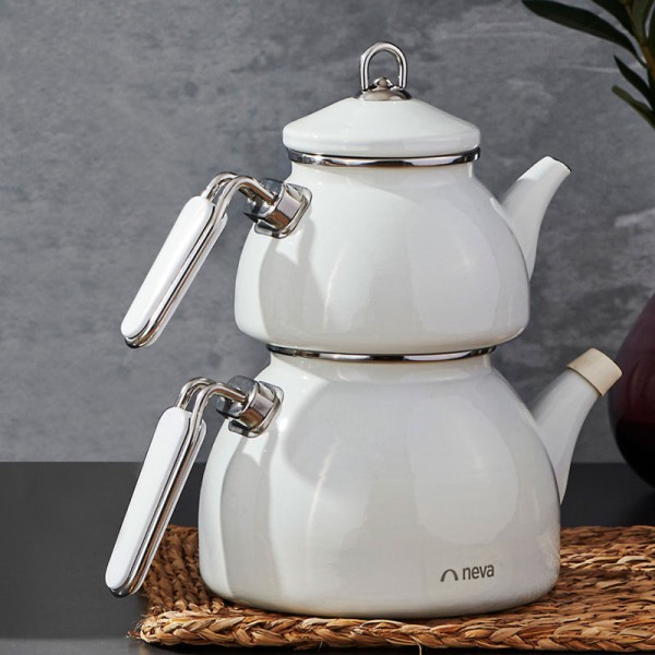 کتری قوری نوا سفید