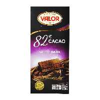 شکلات 82 درصد تلخ بدون گلوتن 100 گرم والور - valor