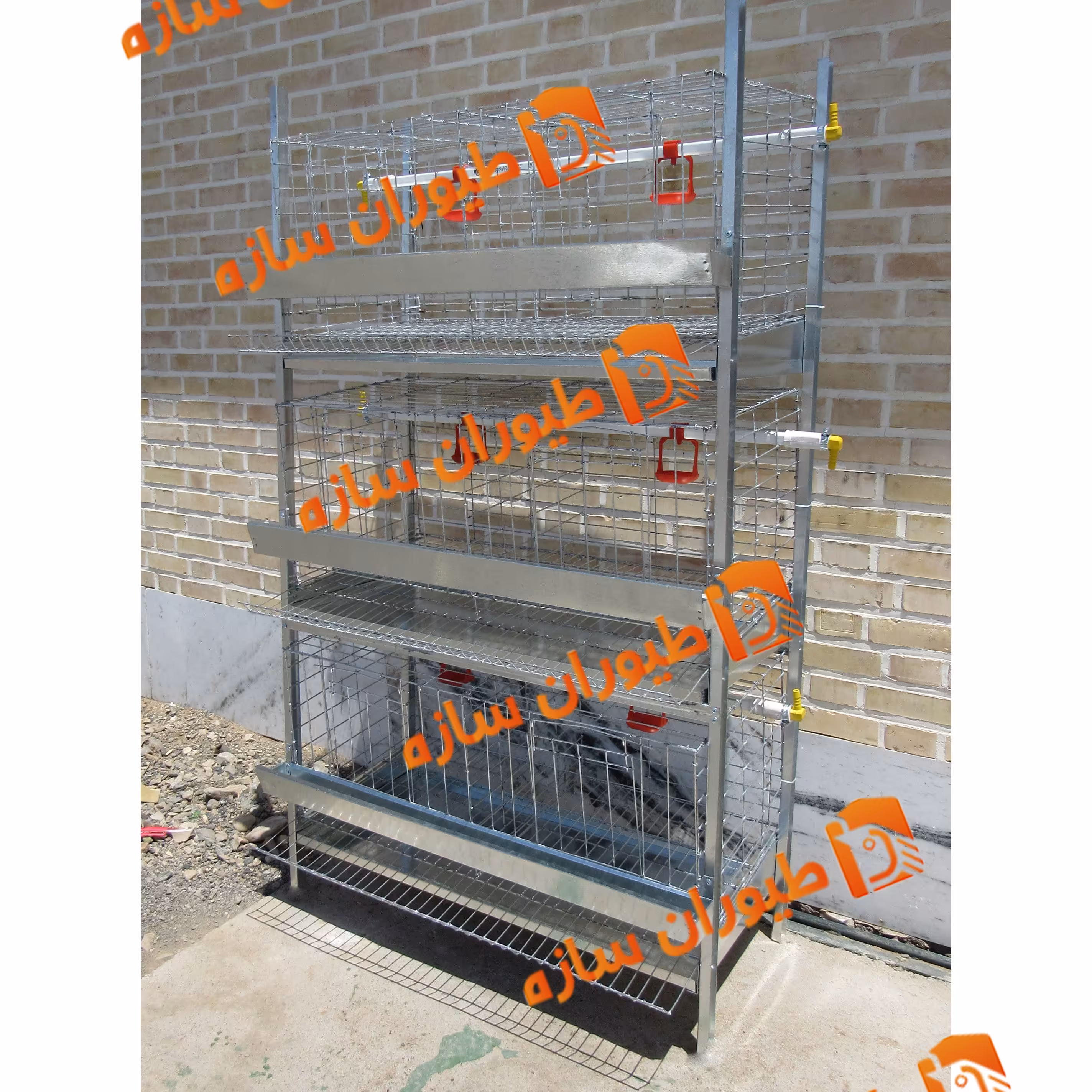 قفس مرغ تولید کارخانه (3 طبقه)