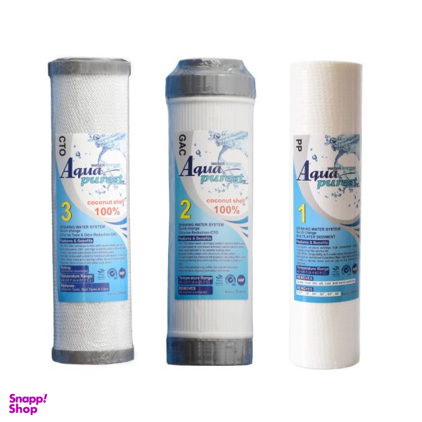 فیلتر دستگاه تصفیه کننده آب آکوا پیورست مدل TKB-NEW03 بسته 3 عددی